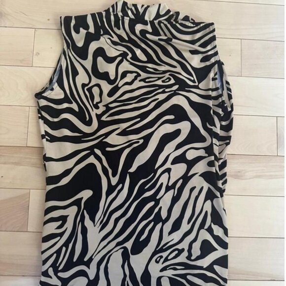 Eye-catching zebra print wrap-style top from Femme - Picture 6 of 6